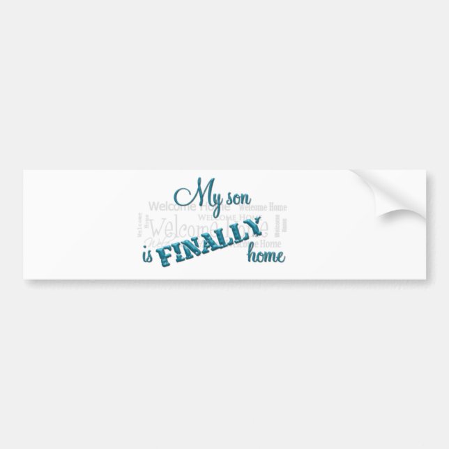 Military Mum-Homecoming bumper sticker (Front)
