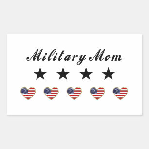 Military Mum Rectangular Sticker