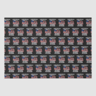 Military - No Such Thing as Retired Veteran Tissue Paper