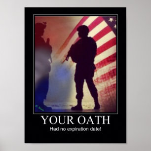 Military Oath Reminder Poster