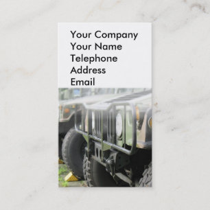Military Off-Road Vehicles Business Card