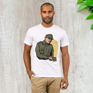 Military Officer Retro Army Soldier T-Shirt