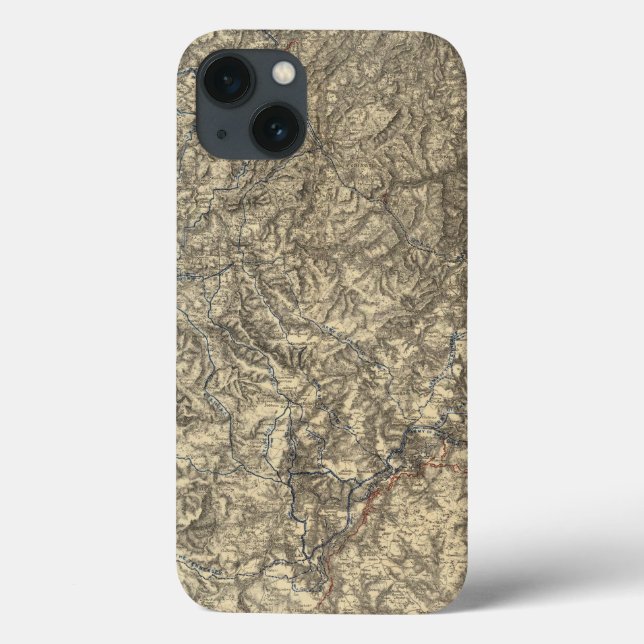Military Operations of the Atlanta Campaign 3 Case-Mate iPhone Case (Back)