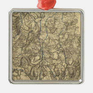 Military Operations of the Atlanta Campaign Metal Tree Decoration