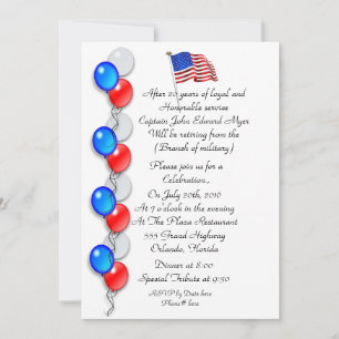 Military or LEO retirement party Invitation