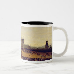Military parade during Coronation of Alexander Two-Tone Coffee Mug