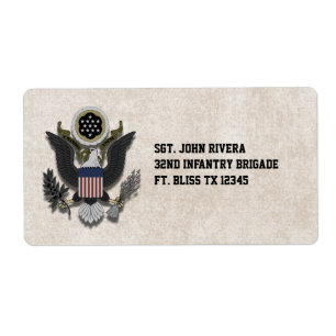 Military Patriotic Eagle Logo Seal