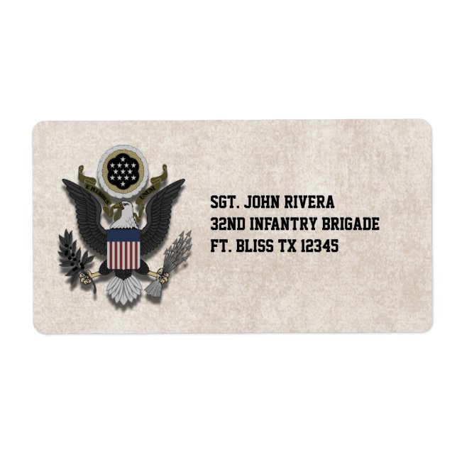 Military Patriotic Eagle Logo Seal (Front)