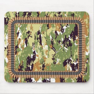 Military Pattern with Bullet Mouse Mat