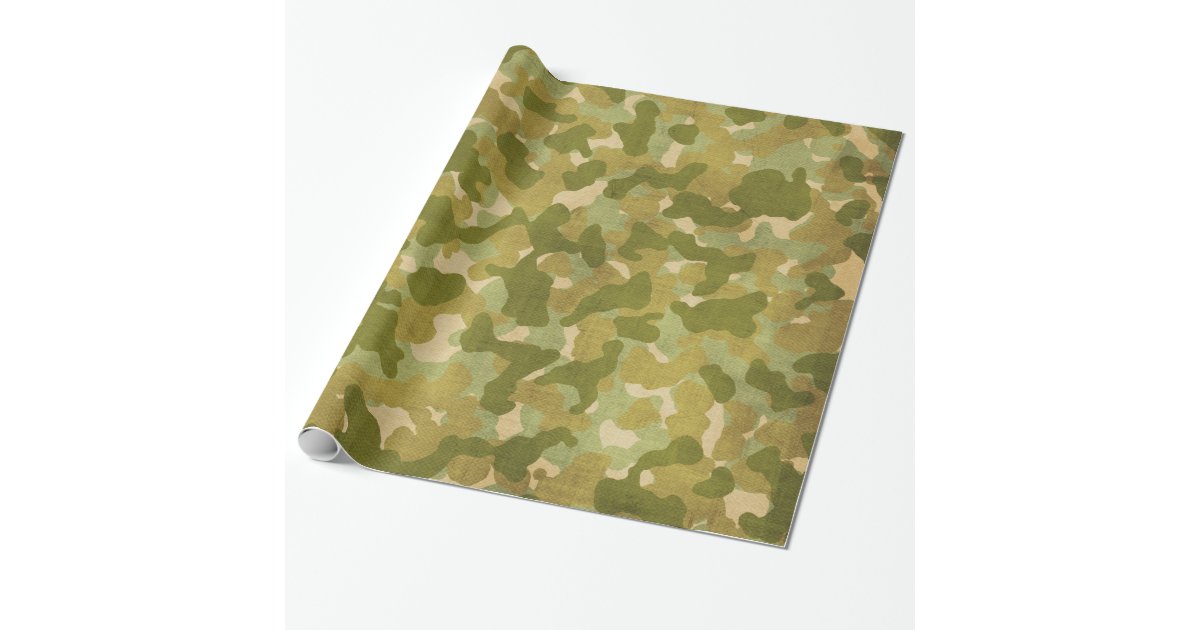 Military pattern wrapping wrapping paper | Zazzle