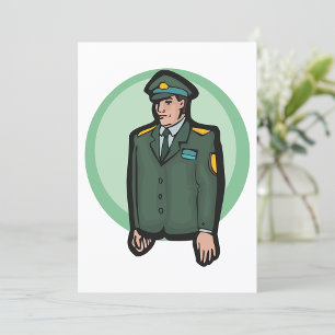 Military Person Invitation