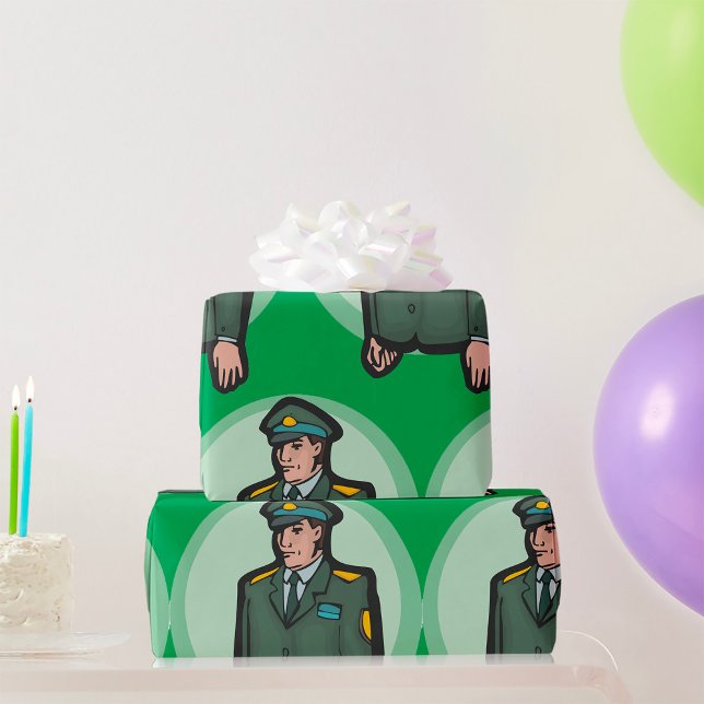 Military Person Wrapping Paper (Creator Uploaded)