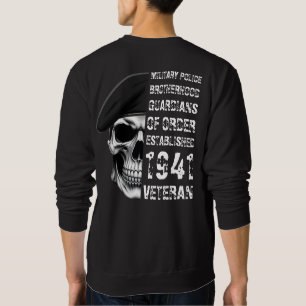 Military Police Brotherhood Veteran Skull Sweatshirt