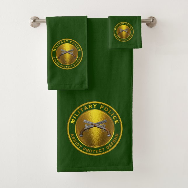 Military Police Corps MP Bath Towel Set (Insitu)