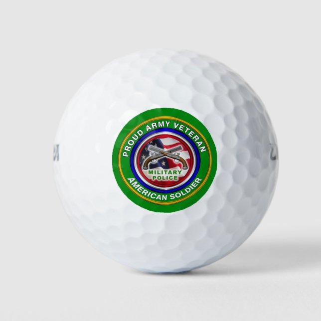 Military Police Corps Veteran Golf Balls (Front)