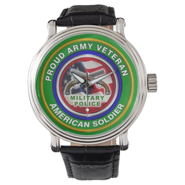 Military Police Corps Veteran  Watch (Front)