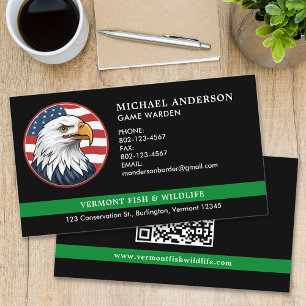 Military Police Federal Law Enforcement QR Code Business Card