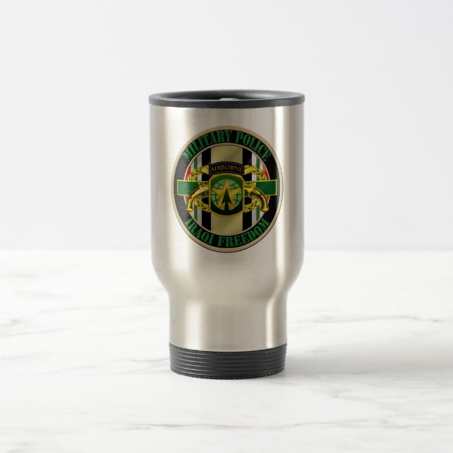 Military Police OIF 16th MP BDE Travel Mug (Center)