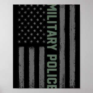 Military Police Shirt American Flag _ Proud Usa Ve Poster