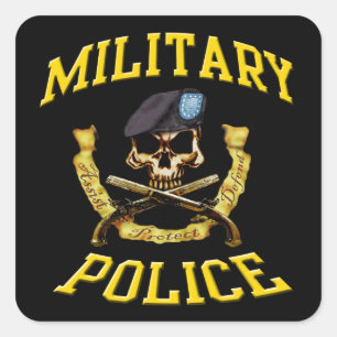 Military Police Skull n Pistols Sticker