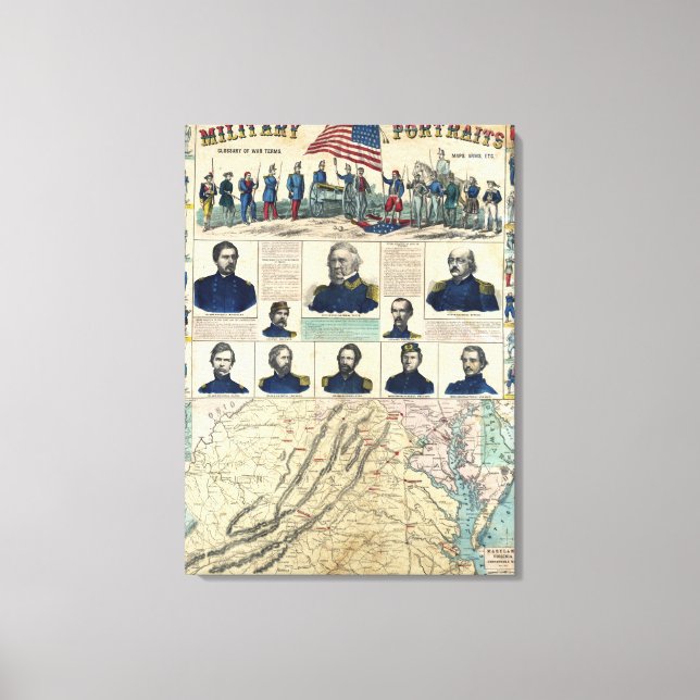 Military Portraits Canvas Print (Front)