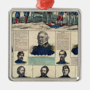 Military Portraits Metal Tree Decoration