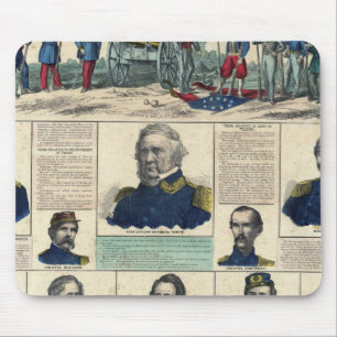 Military Portraits Mouse Mat