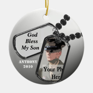 Military Prayer Ceramic Tree Decoration