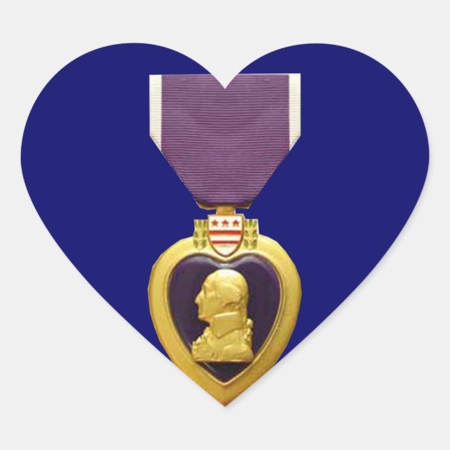 Military Purple Heart Medal Sticker (Front)