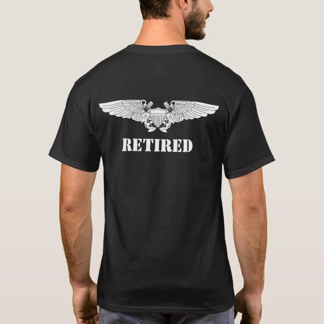 Military Retired T-shirts | Navy Airforce (Back)