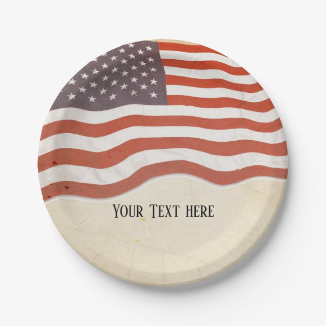 Military Retirement, Army,  retirement party Paper Plate (Front)