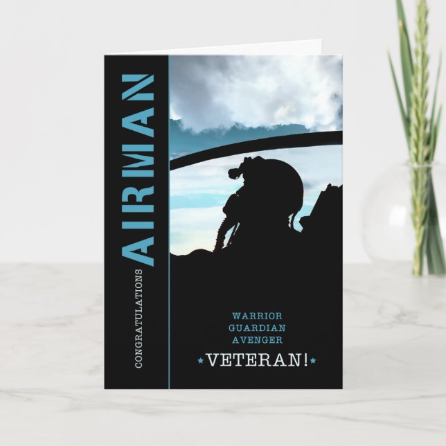 Military Retirement Congratulations Airman Card (Front)