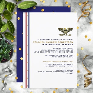 Military Retirement Party Invitation