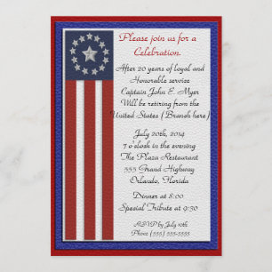 Military Retirement Party Invitation