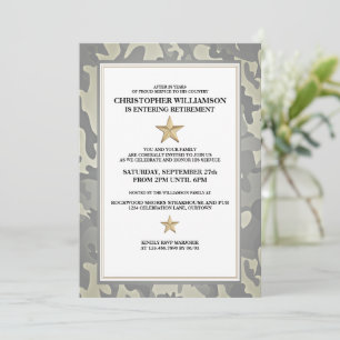 Military Retirement Party Invitation
