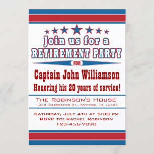 Military Retirement Party Invitation
