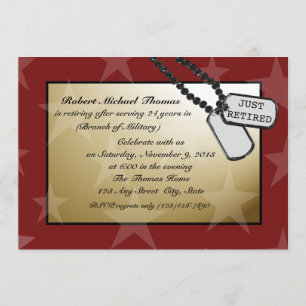 Military Retirement Party Invitation