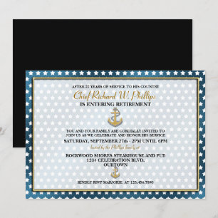 Military Retirement Party Invitations