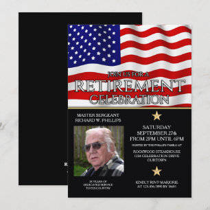 Military Retirement Party Invitations