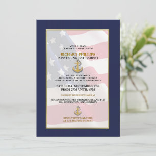 Military Retirement Party Invitations