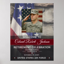 Military Retirement Welcome Sign