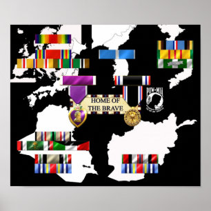 Military Ribbons Poster