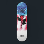 *~* Military ROSE Red White Blue Flag Skateboard<br><div class="desc">*Energetically Enhanced / imbues LONG STEM ROSE silhouette on American Flag * Patriotic American Flag with q LONG STEM ROSE silhouette . . This design features the USA Flag American Flag also known as Old Glory and Stars and Stripes. This Watercolor American Flag design includes the colours Red White Blue...</div>