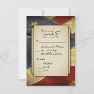 Military RSVP with Menu Choices