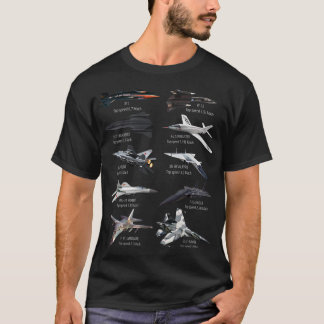 Military_s Fastest Jet Fighters Aircraft Plane of  T-Shirt