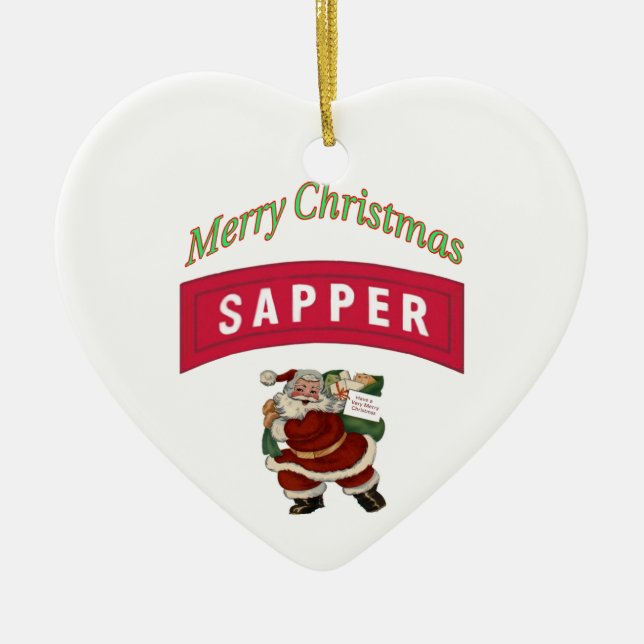 Military Sapper Ornament (Front)