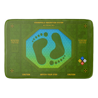 Military-Sci-Fi-Industrial-Bath-Mat Bath Mat
