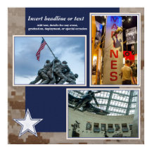 Military Scrapbook Collage Page