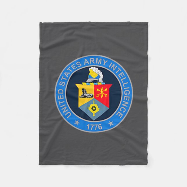 Military Security Agency Intelligence Corps Vetera Fleece Blanket (Front)