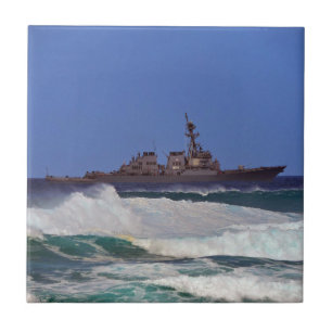 Military ship  tile